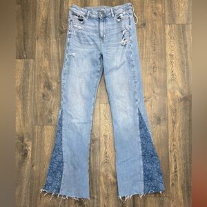 American Eagle Super Hi Rise Flare Stretch Jeans